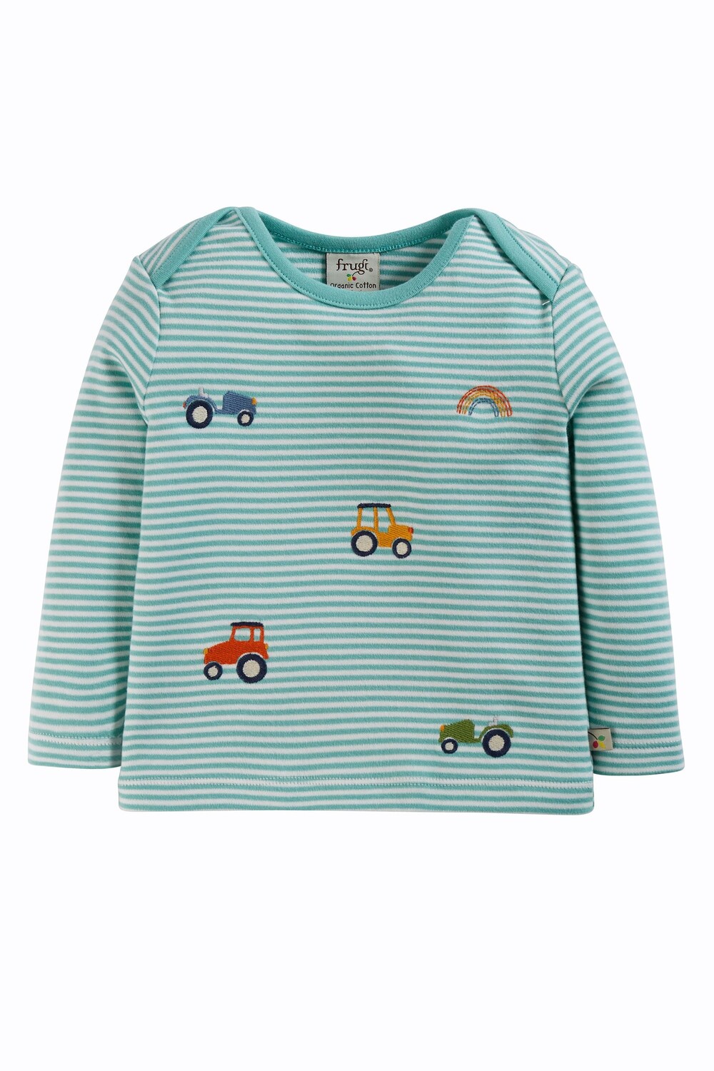 

Зеленый топ-бобби с вышивкой Frugi, зеленый