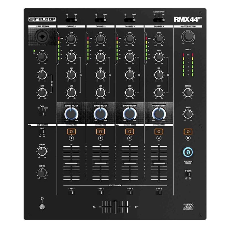 Микшер Reloop AMS-RMX-44BT dj микшерный пульт reloop rmx 44bt