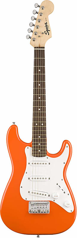 Электрогитара Fender Squier 3/4-Size Kids Mini Strat - Competition Orange squier mini stratocaster v2 с грифом laurel dakota red mini stratocaster v2 with laurel fretboard