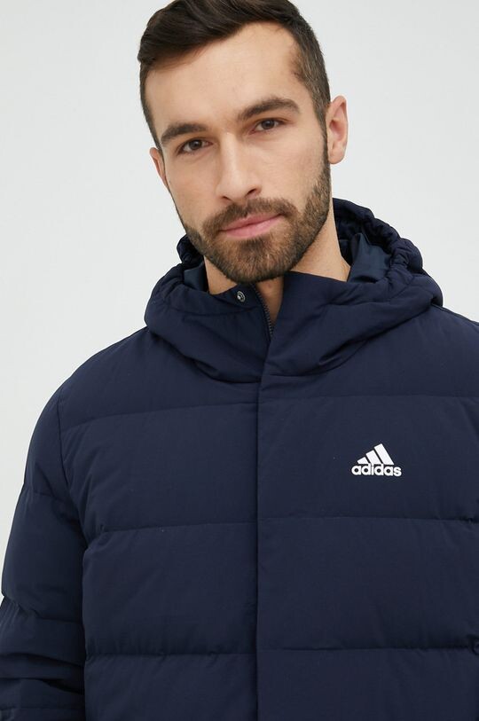 

Пуховик adidas, темно-синий