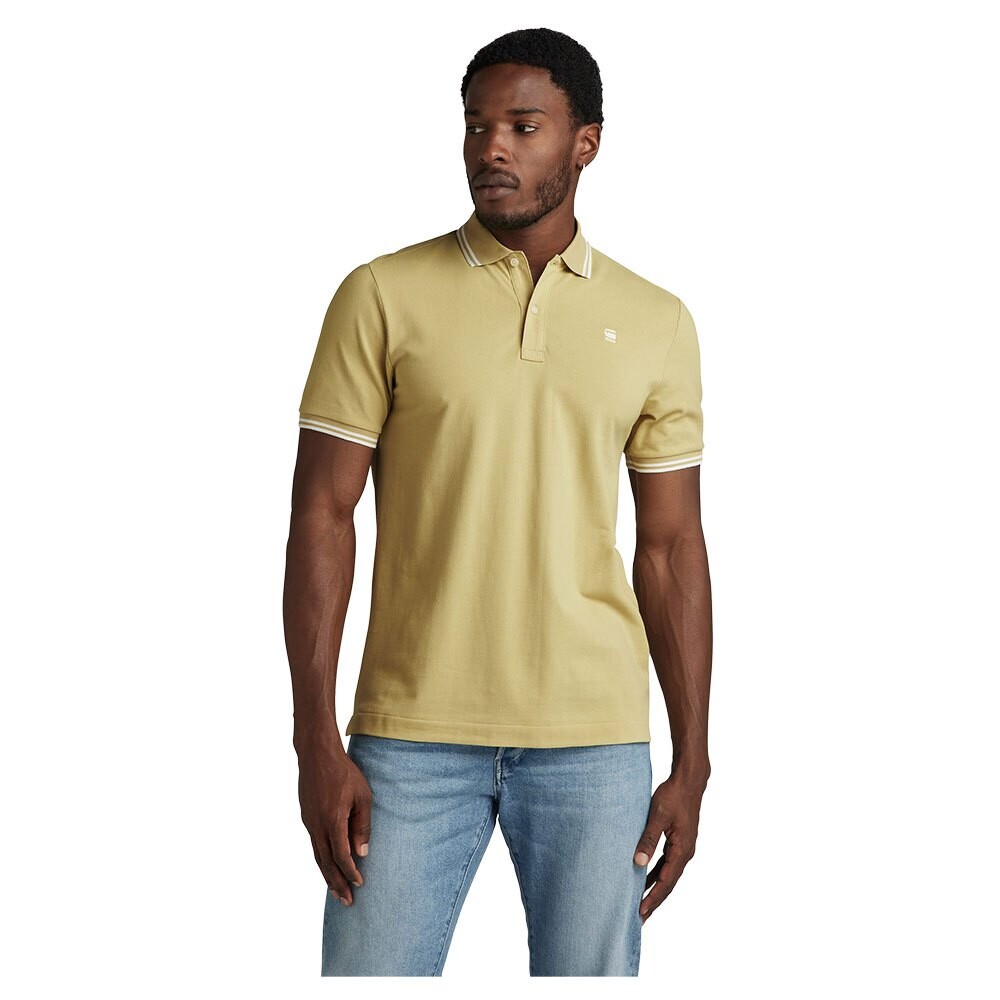 

Поло с коротким рукавом G-Star Dunda Slim Stripe, зеленый