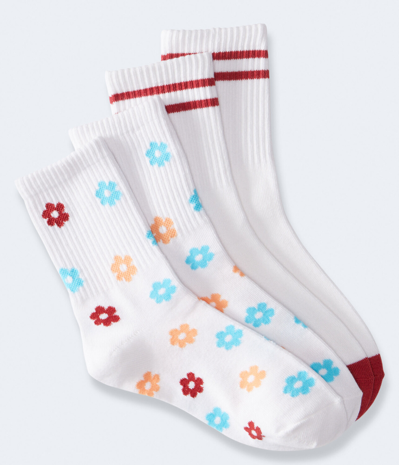 

Набор носков для экипажа Daisies & Stripes, 2 шт. Aeropostale, белый