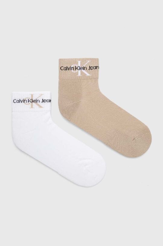 

2 упаковки носков Calvin Klein Jeans, бежевый