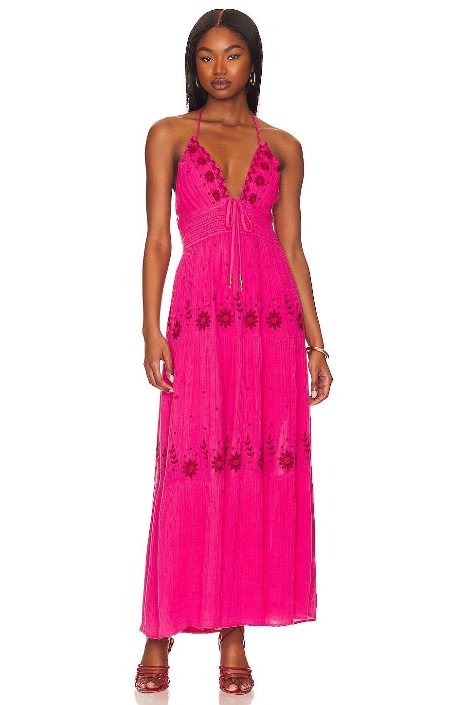 

Платье макси Free People Real Love, цвет Moxie Combo