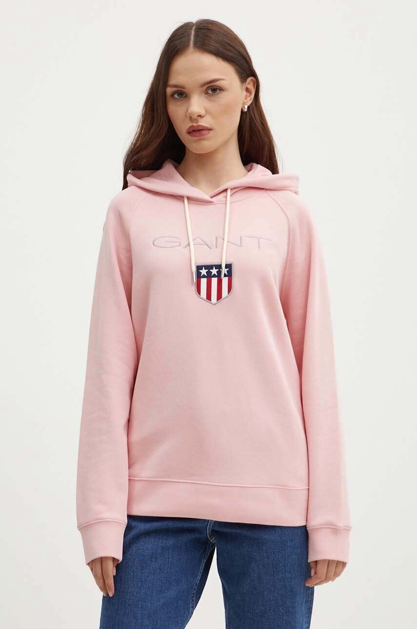 

Толстовка Гант Gant, розовый