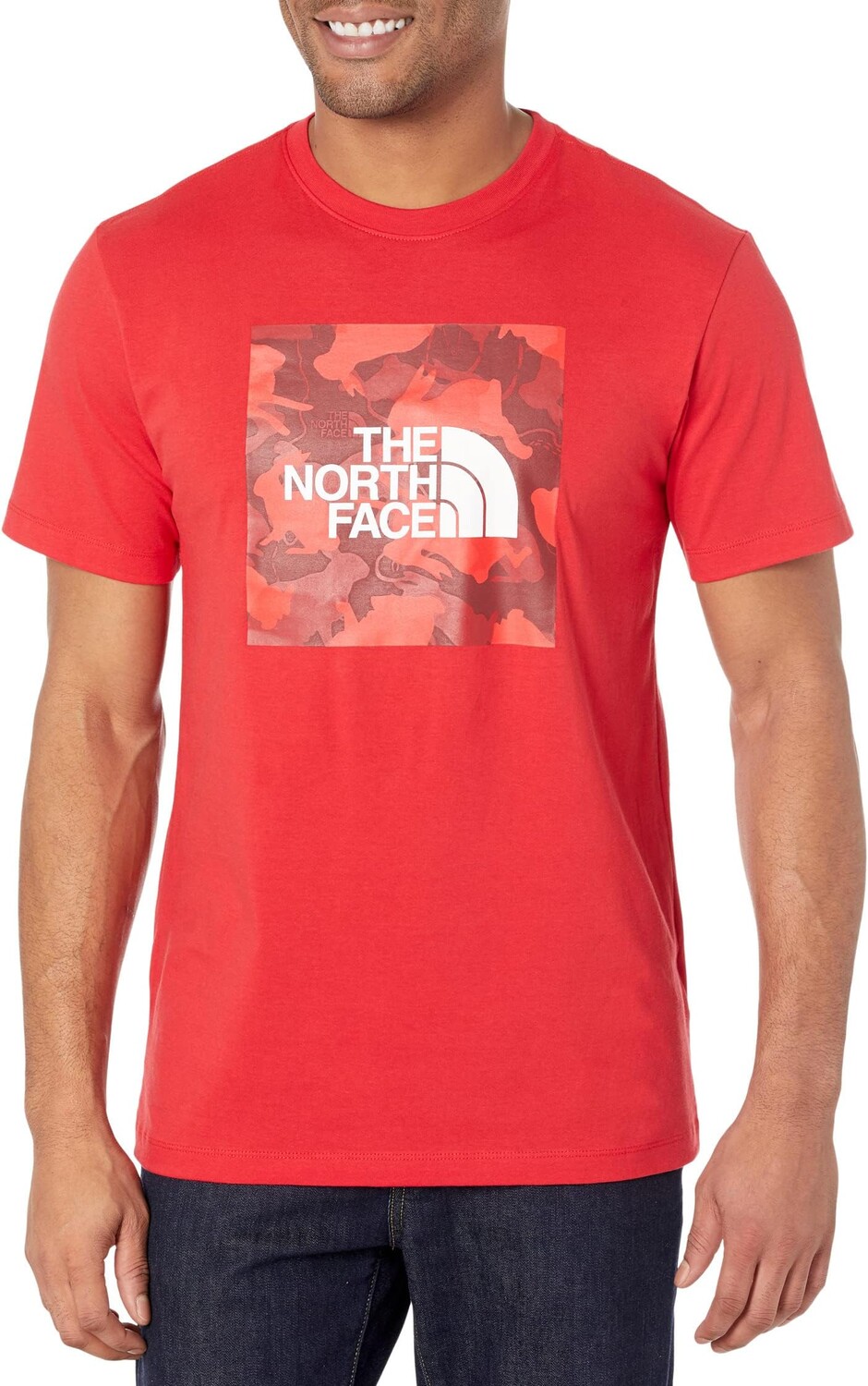 

Лунная новогодняя футболка с короткими рукавами The North Face, цвет TNF Red