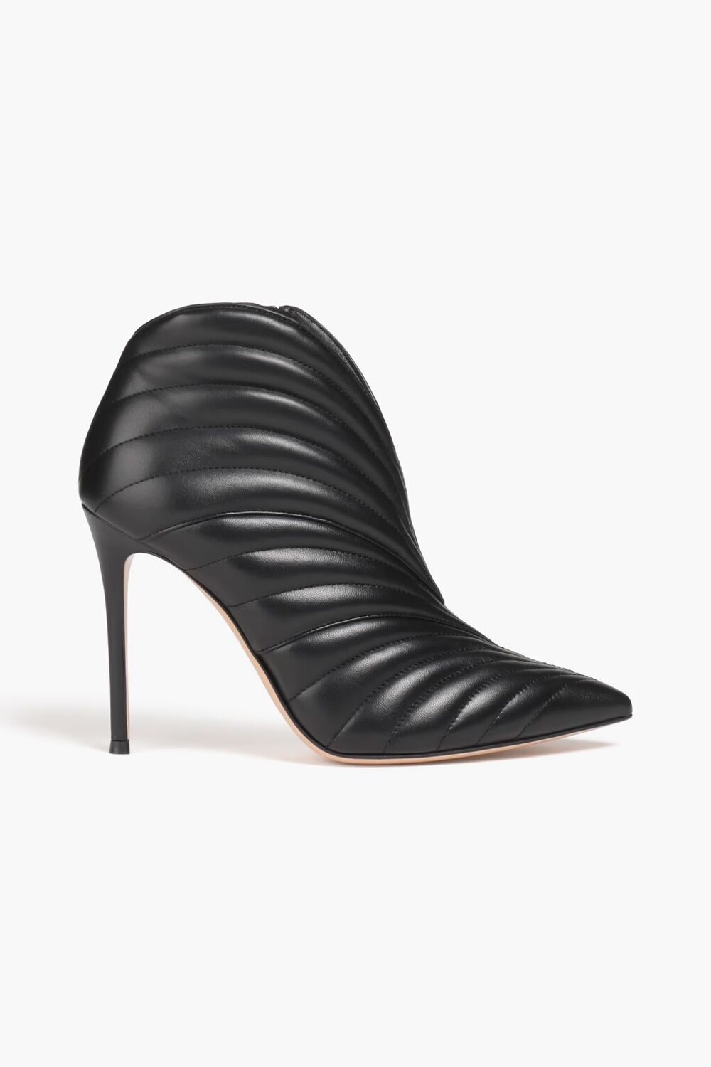 

Стеганые кожаные ботильоны Gianvito Rossi, черный