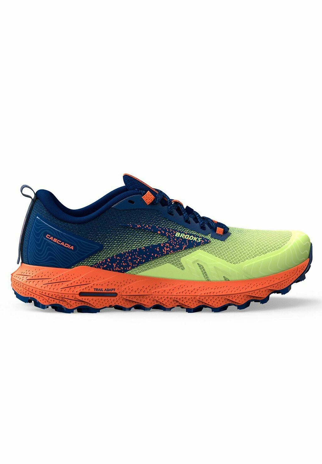 

Кроссовки для походов Brooks Cascadia 17, ярко-зеленый/темно-синий