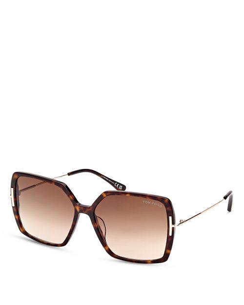 Солнцезащитные очки Joanna Butterfly, 59 мм Tom Ford, цвет Brown