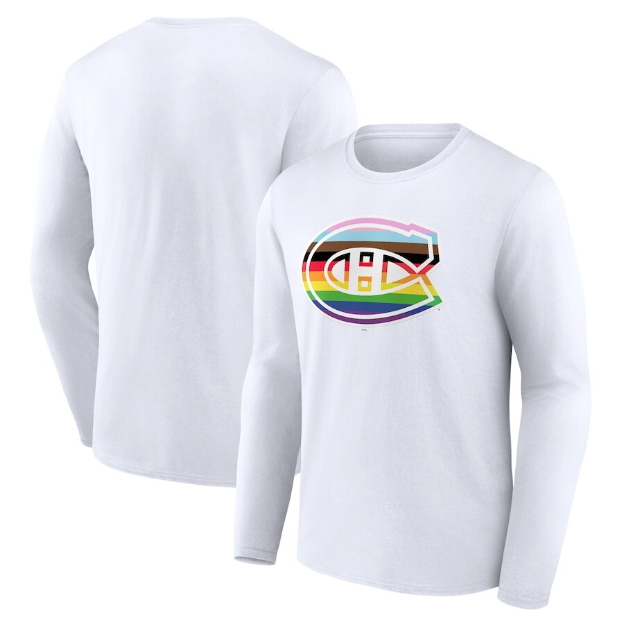 

Футболка с длинным рукавом Fanatics Branded Montreal Canadiens, белый