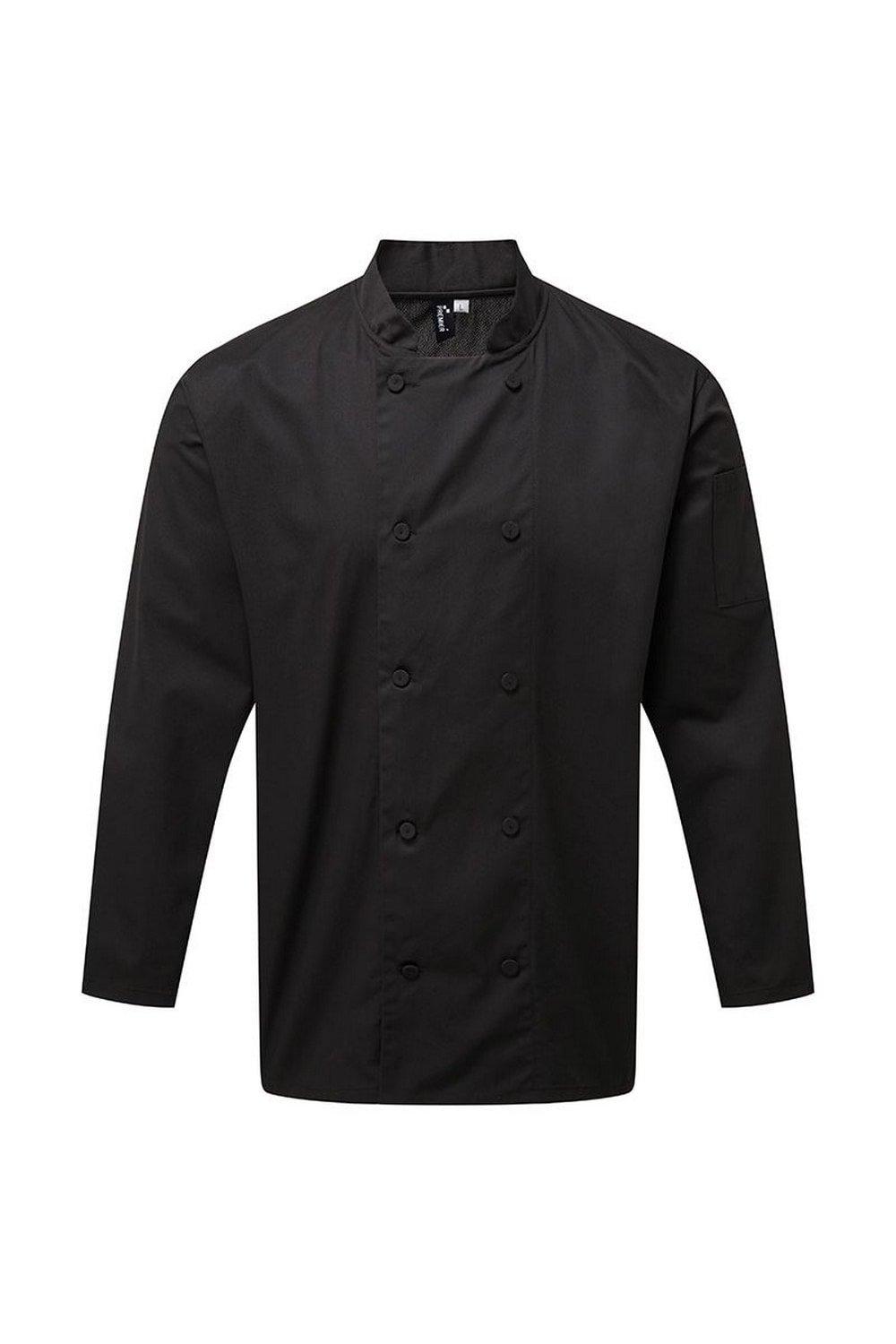Куртка с длинными рукавами Chefs Coolchecker Premier, черный