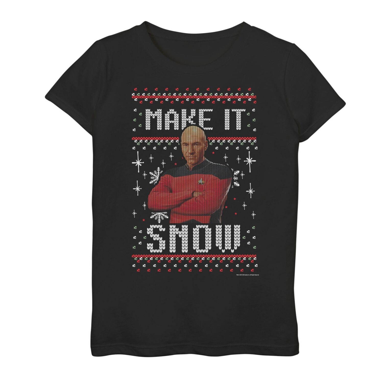 

Футболка Star Trek Next Generation Make It Snow для девочек 7–16 лет Licensed Character