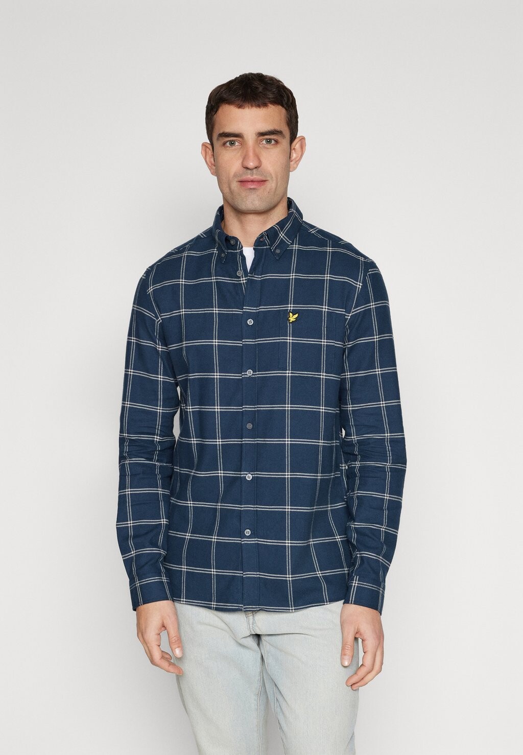 

Рубашка WINDOWPANE SHIRT Lyle & Scott, синий
