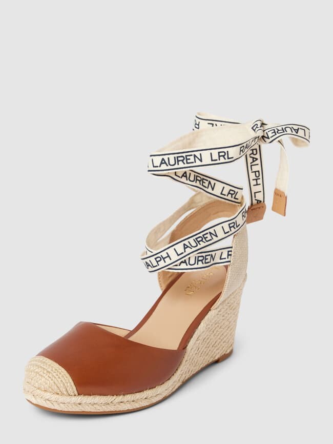

Туфли на танкетке с лейблом, модель "PAISLEE" Lauren Ralph Lauren, коньячный цвет