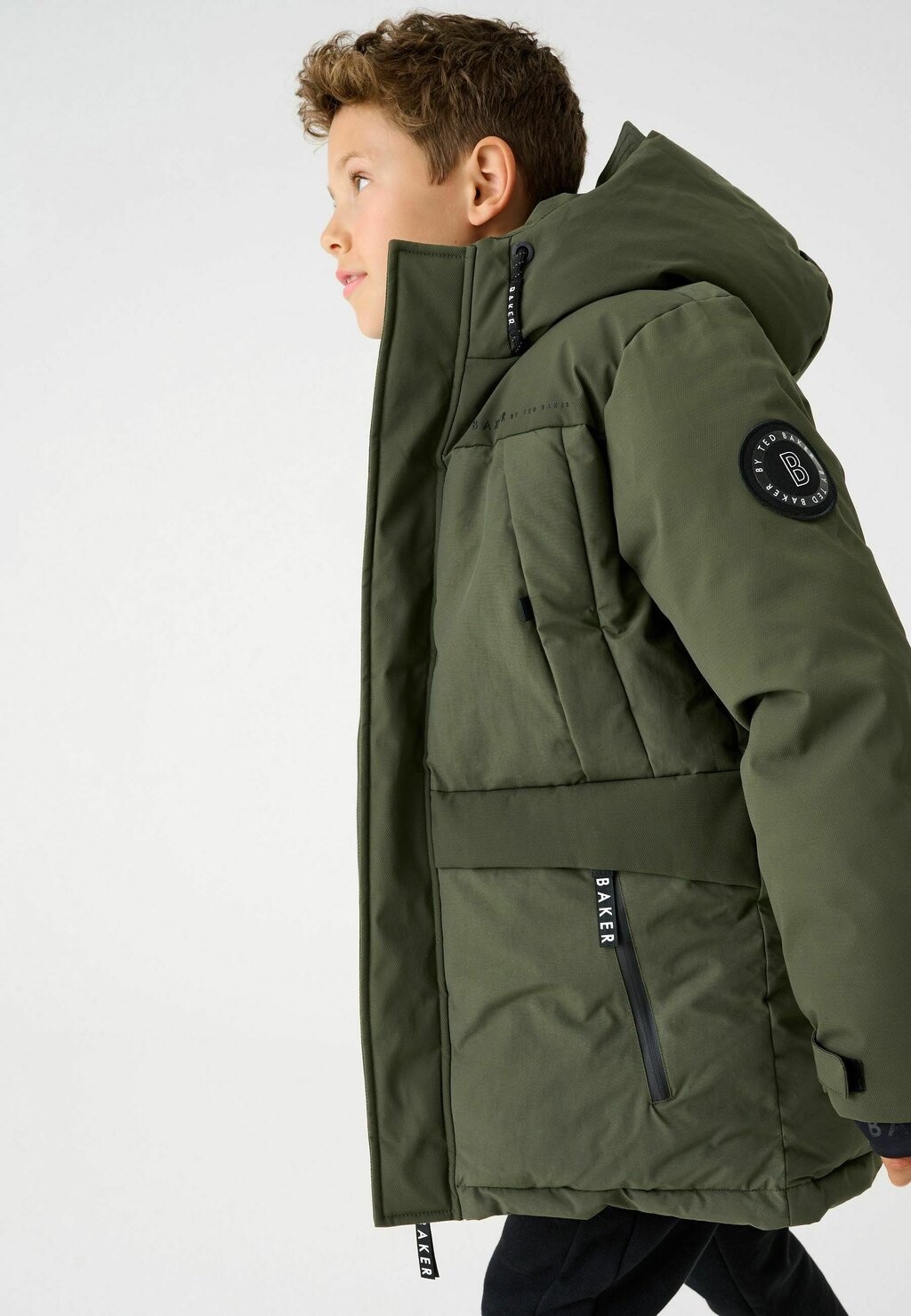 

Зимнее пальто Baker by Ted Baker, цвет khaki green