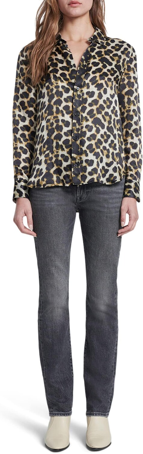 

Рубашка 7 For All Mankind High Shine, цвет Leopard