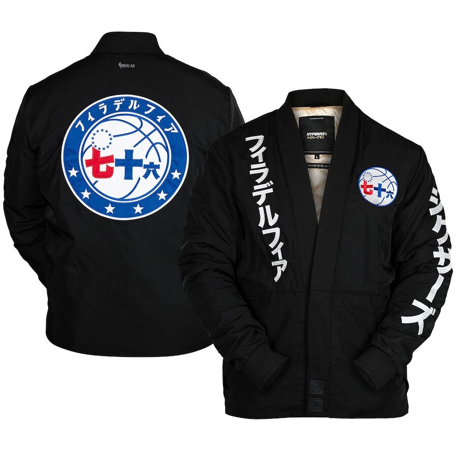 

Куртка Hyperfly Philadelphia 76Ers, черный