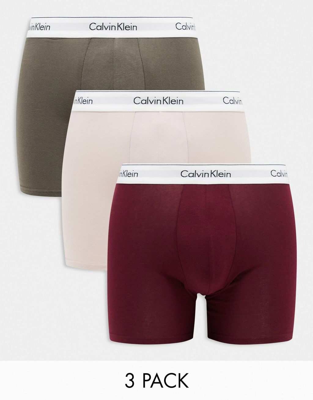 

Набор из трех эластичных плавок Calvin Klein Modern Cotton