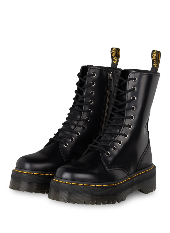 Байкерские ботинки на платформе jadon Dr. Martens, черный