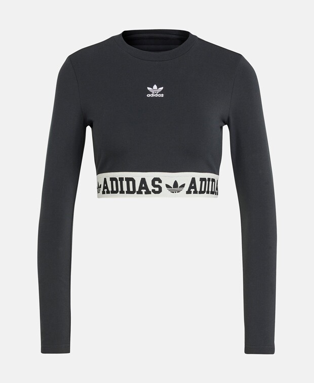 

Укороченный лонгслив adidas, черный