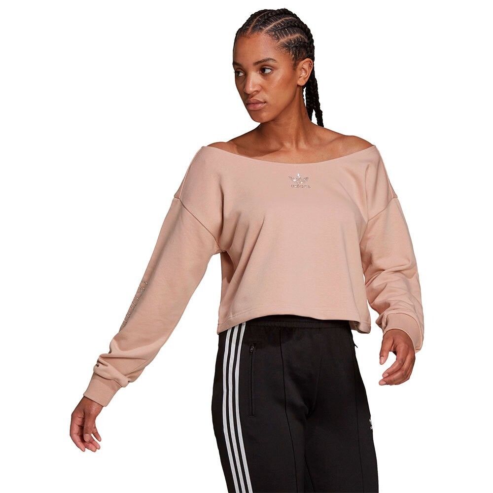 

Толстовка adidas Originals Slouchy Crew, бежевый