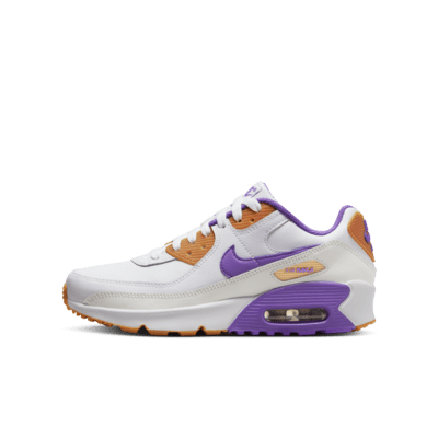 

Кроссовки Nike Air Max 90 LTR Big Kids’ Shoes, цвет White/Phantom/Citron Tint/Action Grape