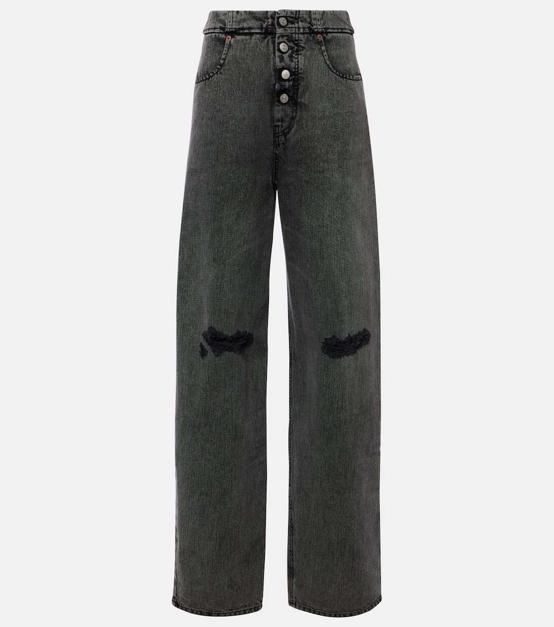 

Широкие джинсы Mm6 Maison Margiela, черный