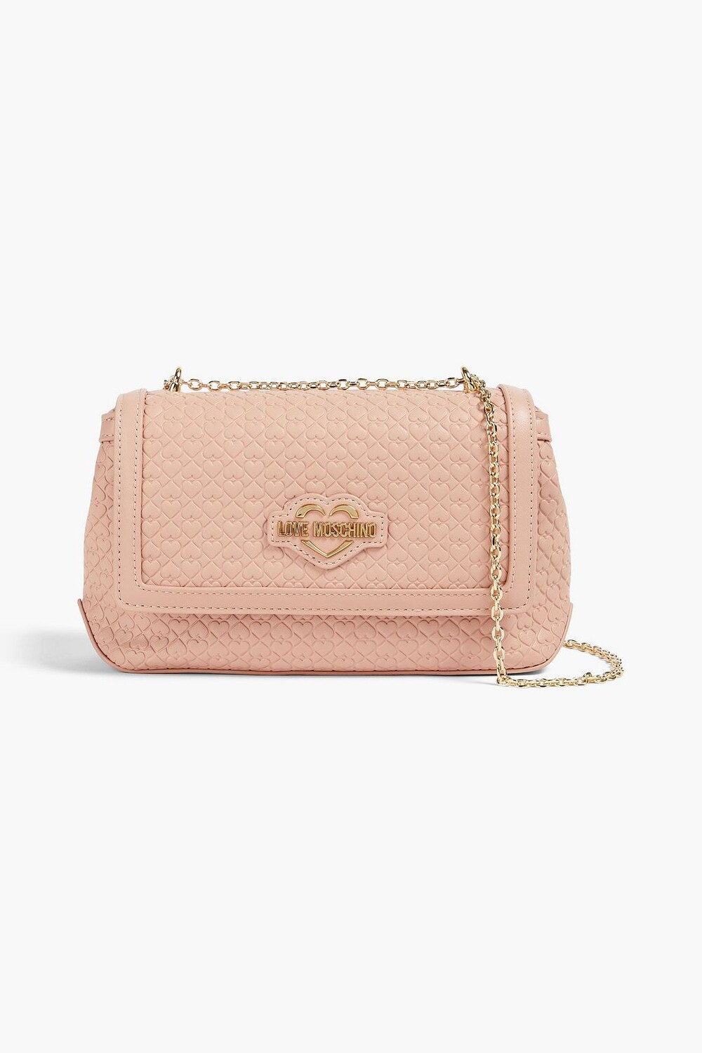 

Сумка на плечо из искусственной кожи с тиснением LOVE MOSCHINO, румян