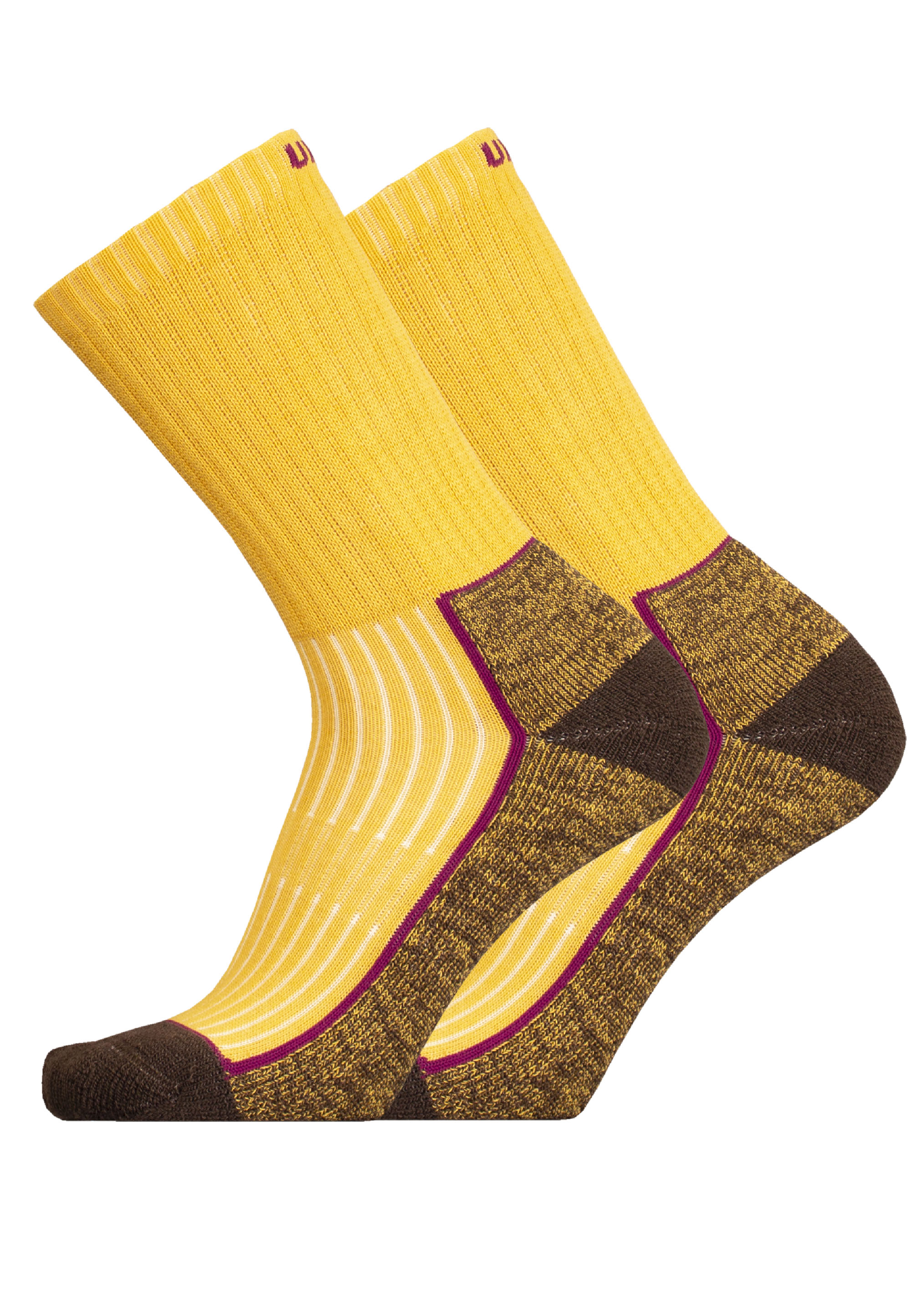Носки UphillSport Wander Socke 'SAANA' 2 шт, желтый цена и фото