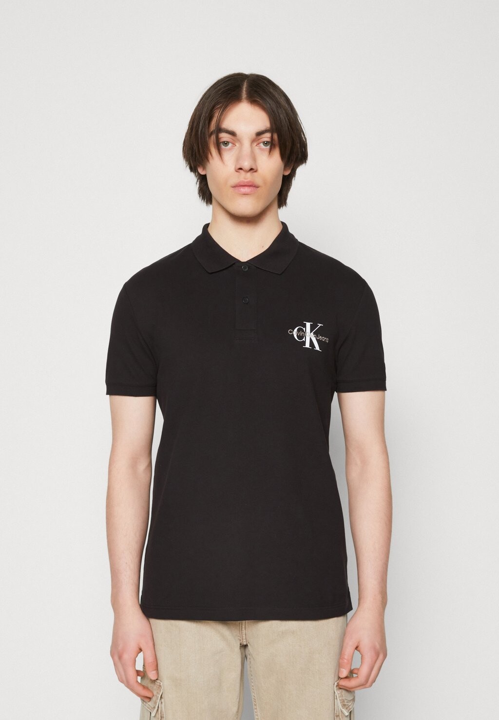 

Поло MONOLOGO Calvin Klein Jeans, черный