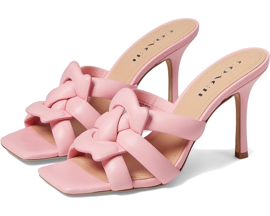 Туфли COACH Kellie Leather Sandal, цвет Flower Pink