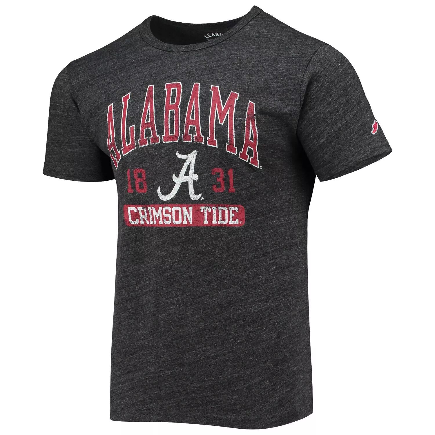 

Мужская футболка League Collegiate Wear с принтом черного цвета Alabama Crimson Tide Volume Up Victory Falls Tri-Blend, Черный
