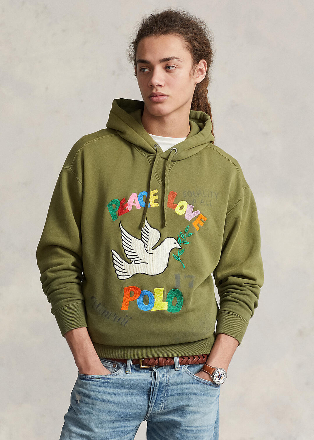 

Толстовка поло Big Fit Peace Love Ralph Lauren