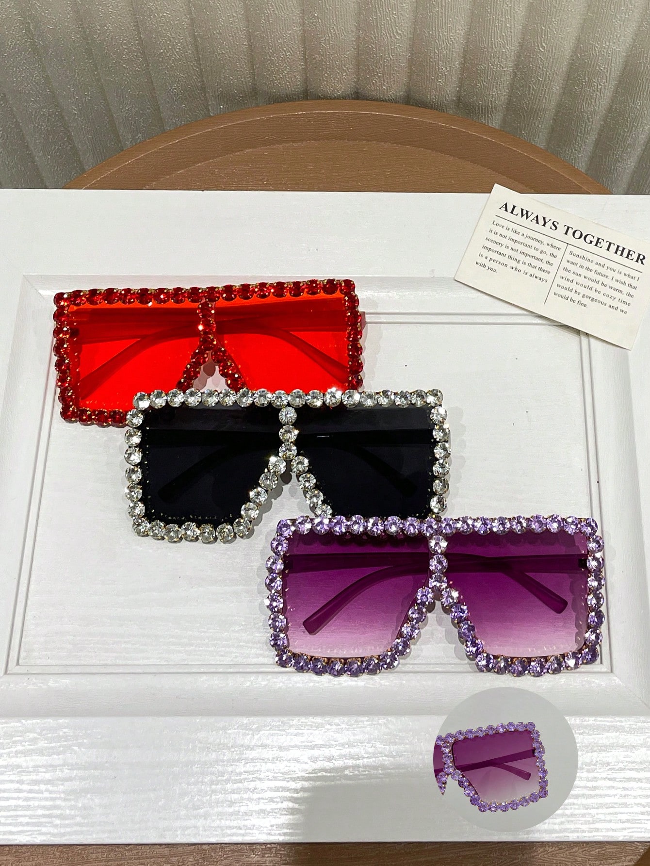 Негабаритные квадратные модные женские солнцезащитные очки для ПК