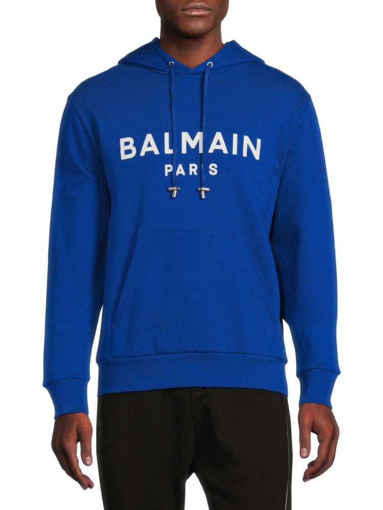 

Толстовка с логотипом Balmain, синий