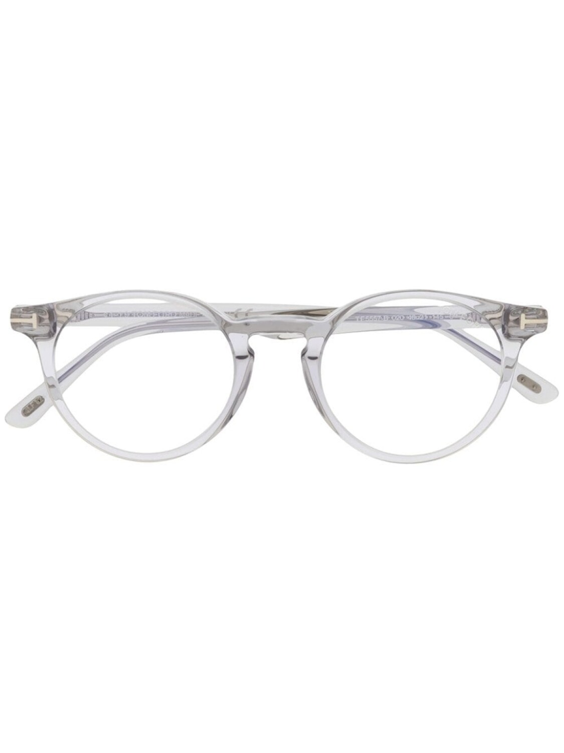 

TOM FORD Eyewear очки в круглой оправе, серебристый