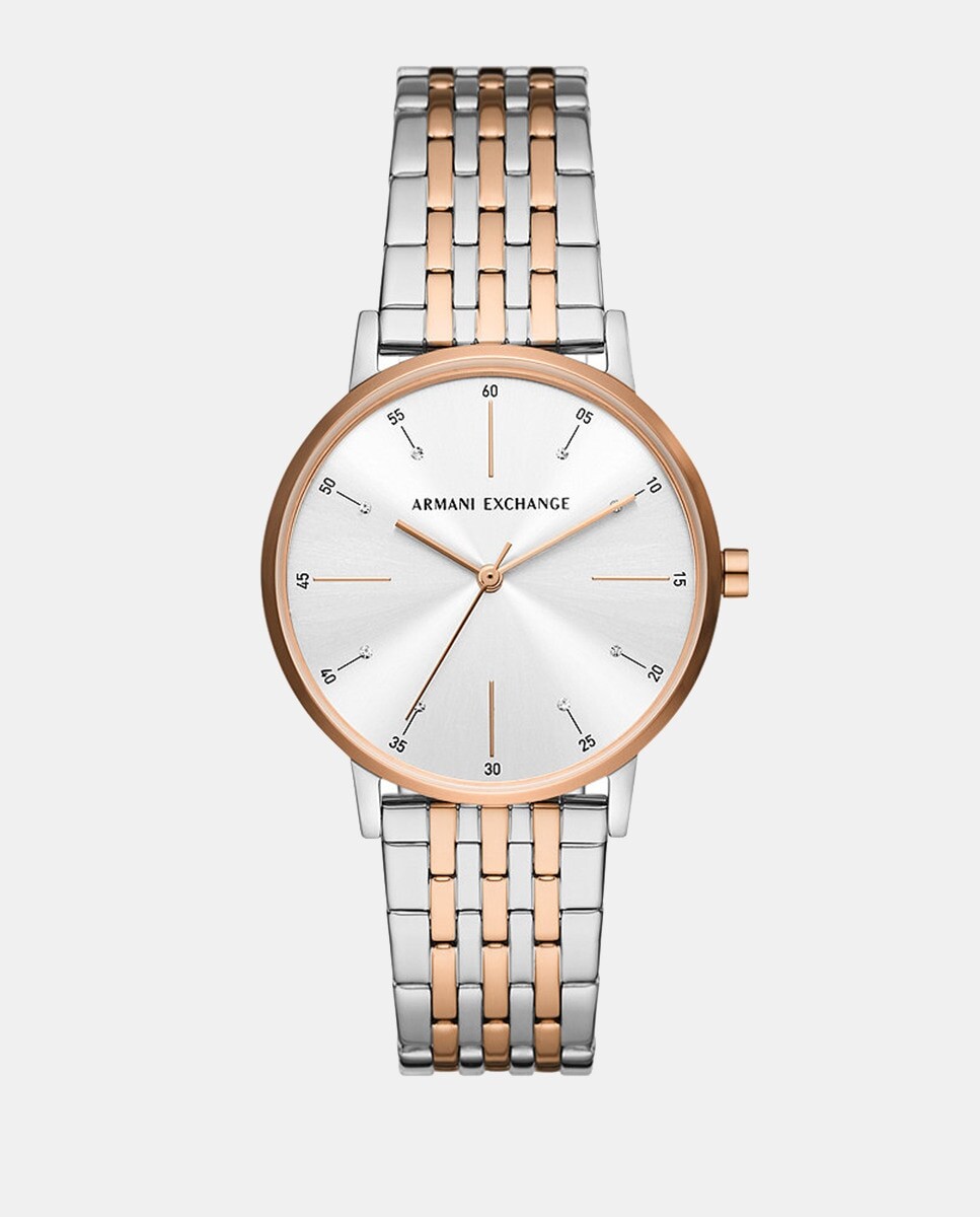 

Экологичные женские часы AX5580 из двухцветной стали Armani Exchange, мультиколор