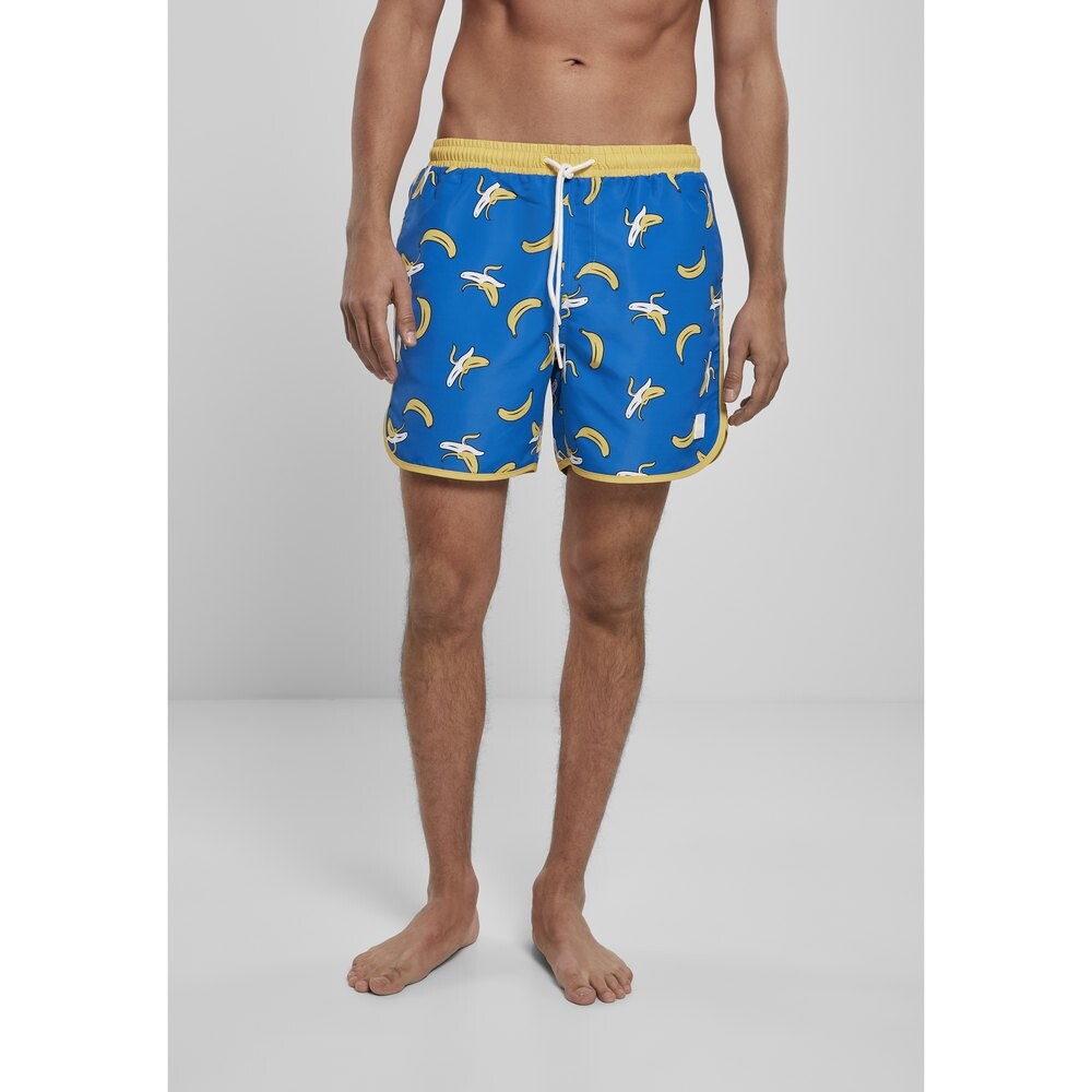 

Шорты Urban Classics Swim Shorts Pattern Retro, синий
