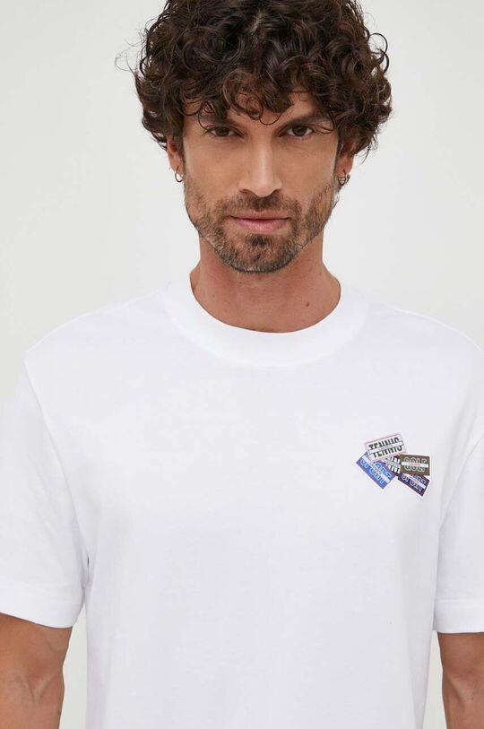 

Хлопковая футболка Lacoste, белый