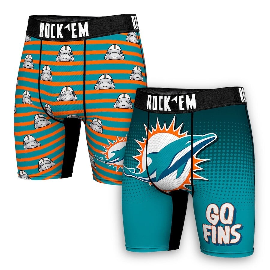 

Боксеры Rock Em Socks Miami Dolphins, аква