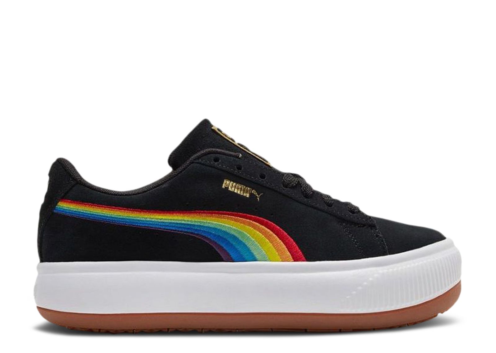 Кроссовки Puma Wmns Suede Mayu 'Rainbow - Black', черный