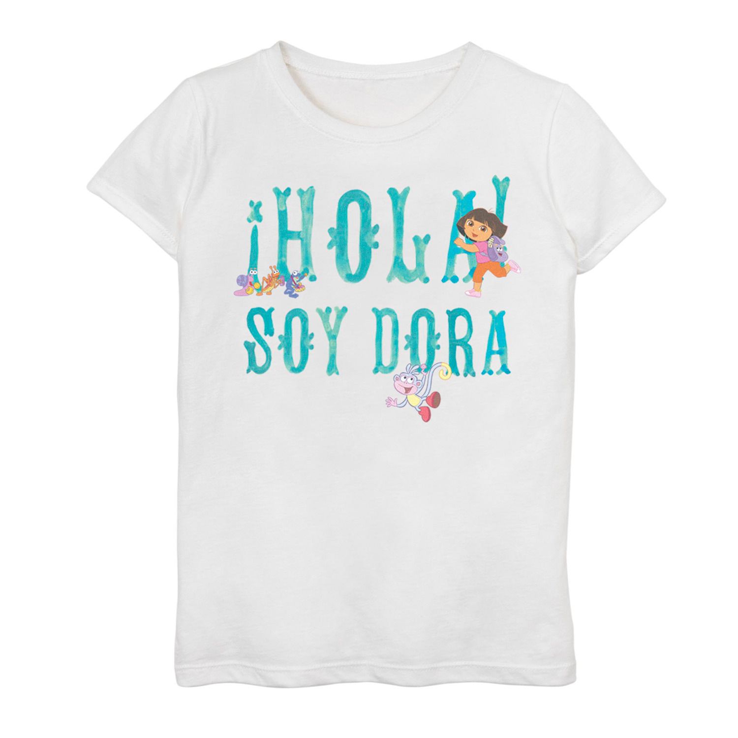 Футболка Dora The Explorer для девочек 7–16 лет Hola Soy Dora Licensed Character