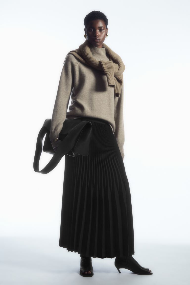 

Свитер COS Pure Cashmere, бежевый