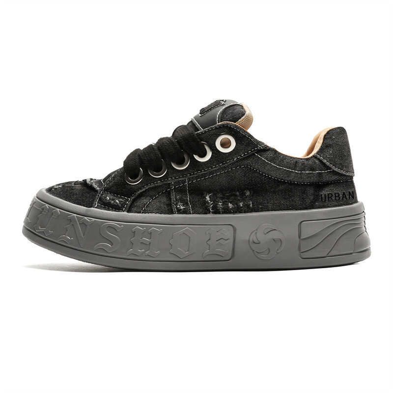 

Кроссовки URBAN AUTHENTIC Skateboarding Shoes Men Low-top, черный