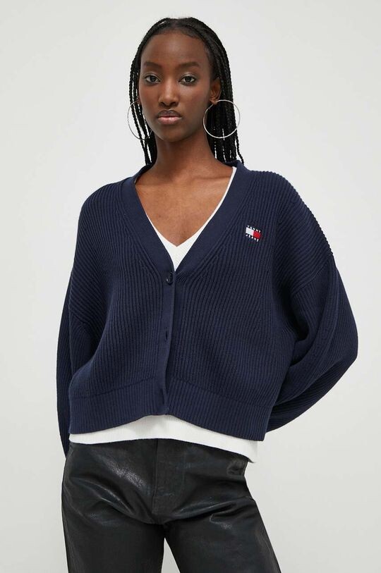 

Хлопковый кардиган Tommy Jeans, темно-синий