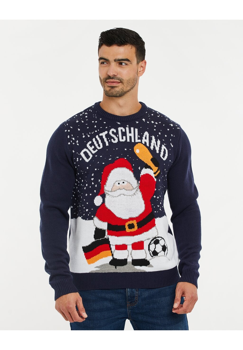 

Вязаный свитер XMAS WM FAN PULLOVER Threadbare, цвет navy