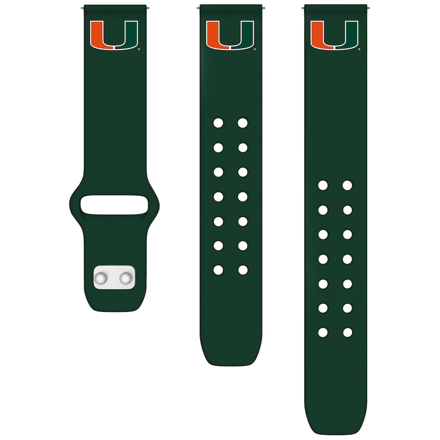 

Ремешок для часов Affinity Bands Miami Hurricanes, зеленый