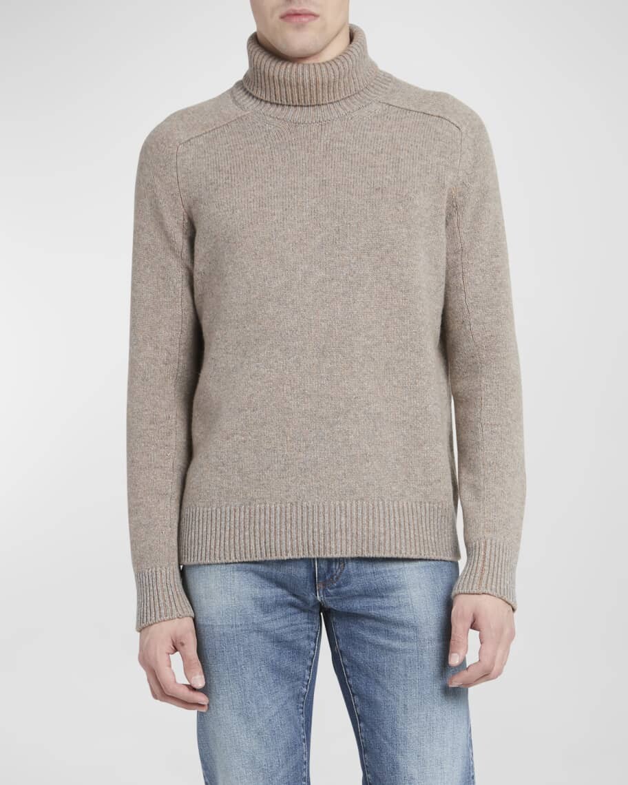 

Мужской кашемировый вязаный свитер Oasi с высоким воротником ZEGNA