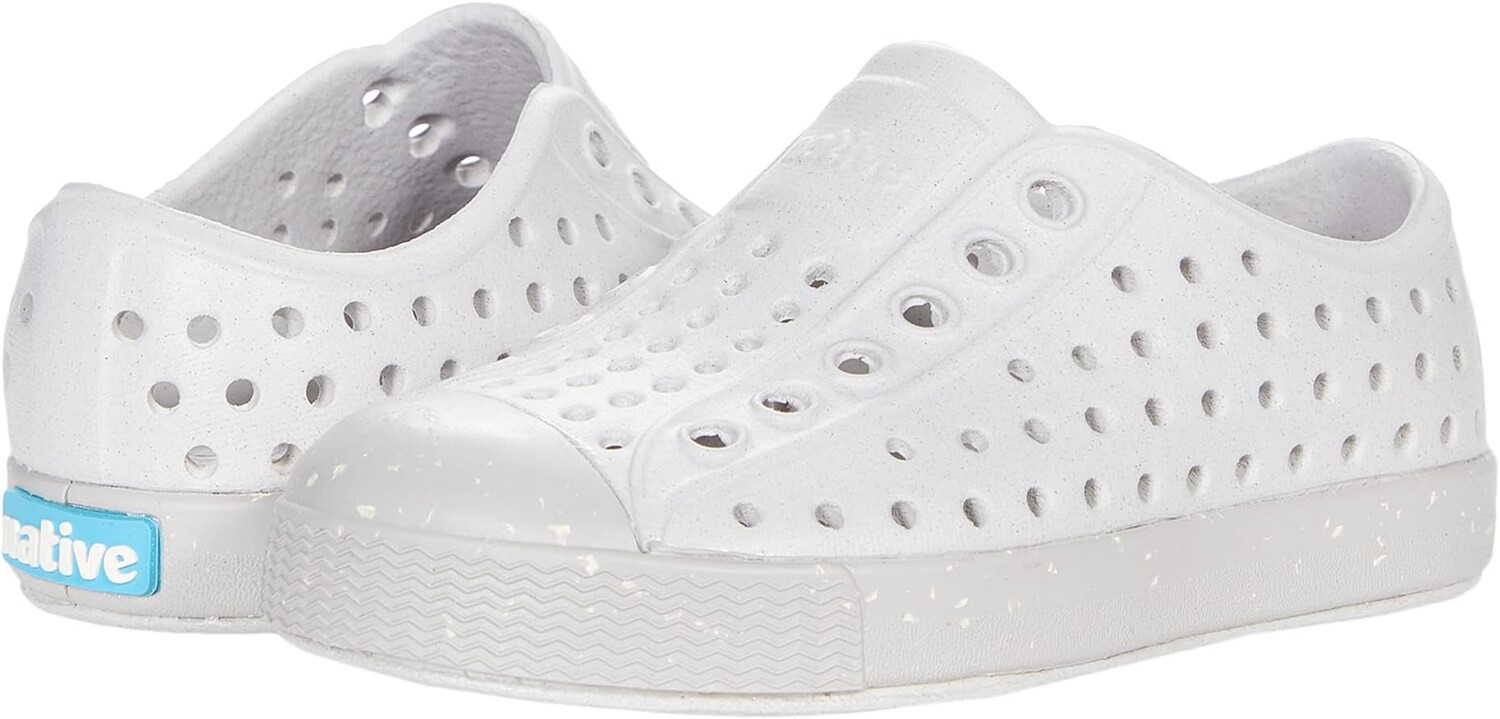 

Кроссовки Jefferson Bloom Slip-On Sneakers Native Shoes Kids, цвет Mist Grey/Mist Grey/Shell Speckles