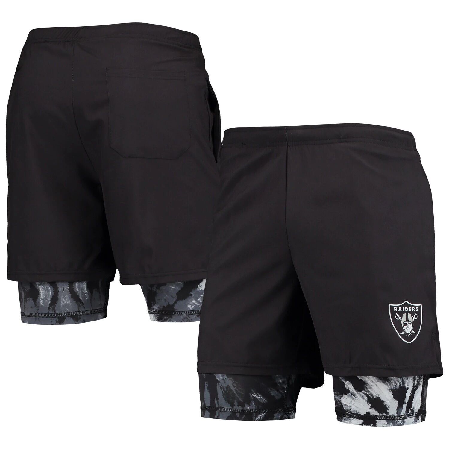 

Мужские шорты для бега FOCO Las Vegas Raiders черного цвета